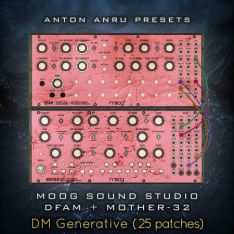 Anton Anru Moog Sound Studio: DFAM + Mother-32 DM Generative (25 Patches by Anton Anru)