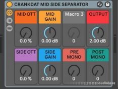 CRANKDAT Mid Side Separator Ableton Rack