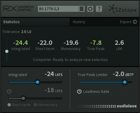 iZotope RX Loudness Control