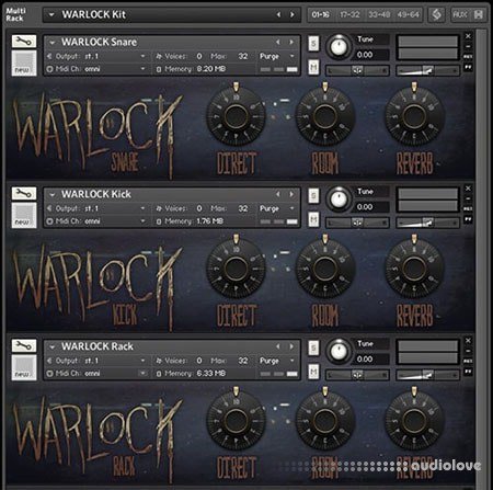 Cory Brunnemann Warlock Drum Kit