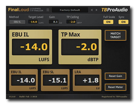 TBProAudio FinalLoud
