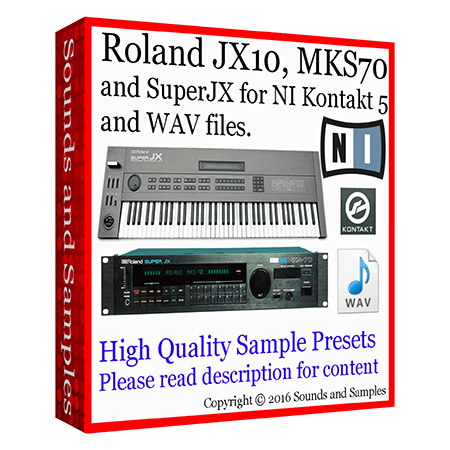 Sounds and Samples Roland JX 10 / MKS 70 / Super JX Samples