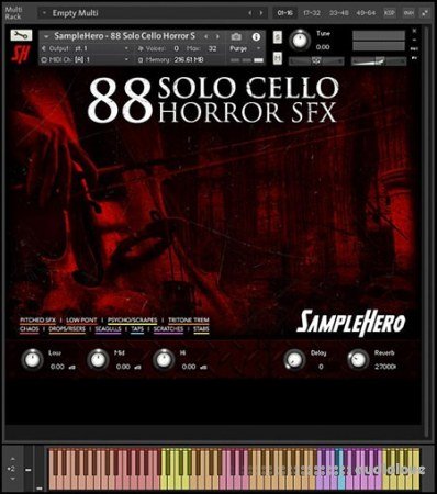 SampleHero 88 Solo Cello Horror SFX