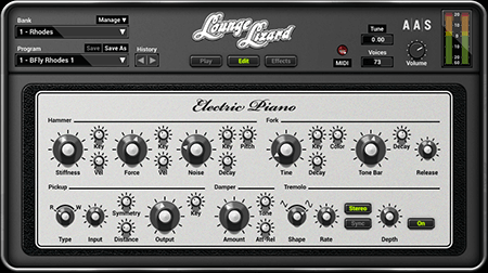 Applied Acoustics Systems Lounge Lizard EP-4