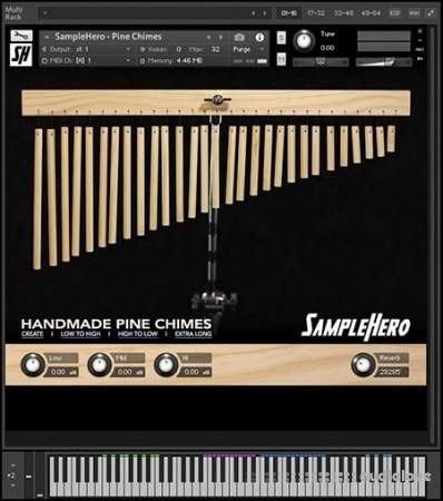 SampleHero Hand-Made Pinewood Chimes