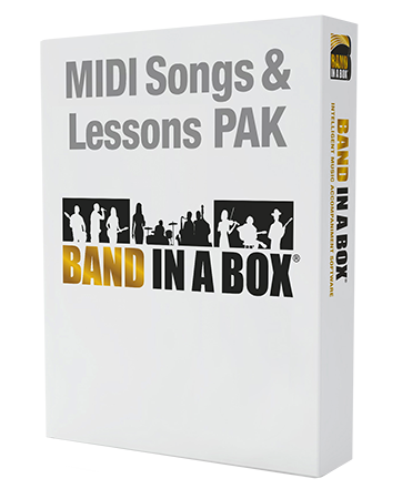 PG Music MIDI Songs and Lesson PAK for Band-in-a-Box