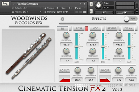 Cacophony Inc Cinematic Tension FX 2 Vol.3 Piccolos