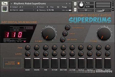 Rhythmic Robot Audio SuperDrums