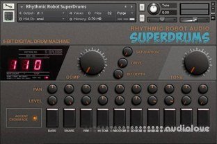 Rhythmic Robot Audio SuperDrums