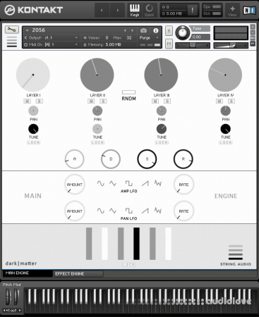 String Audio Dark Matter