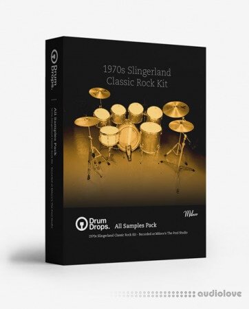 DrumDrops 1970s Slingerland Classic Rock Kit All Samples Pack