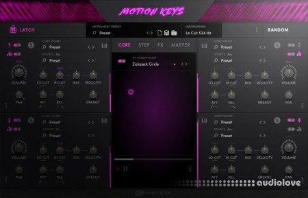 Sample Logic Motion Keys