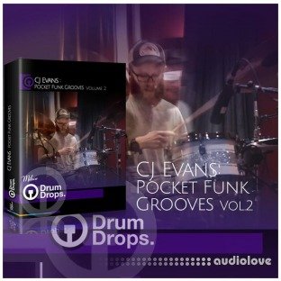 DrumDrops CJ Evans Pocket Funk Vol.2 Loops and Hits Pack and Multitrack