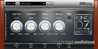 King OZ DSPplug vocal gate
