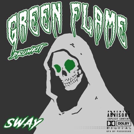 Sway55 Sway Green Flame DRUMKIT