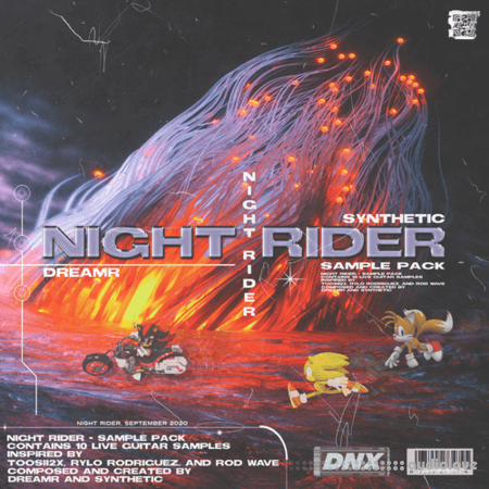 Synthetic x Dreamprod Night Rider Sample Pack (10) Guitar Samples