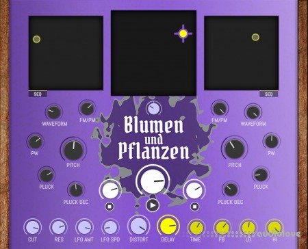 Faded Instruments Blumen und Pflanzen