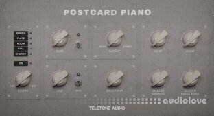 Teletone Audio Postcard Piano