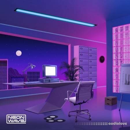 Neon Wave Night Lights Retro City Pop