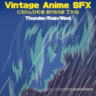 Moon Echo Audio Vintage Anime SFX Thunder Rain Wind