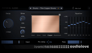 Physical Audio Dynamic Plate Reverb