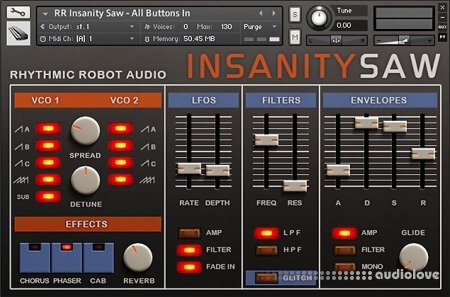 Rhythmic Robot Audio Insanity Saw