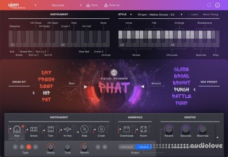 Reason RE UJAM Virtual Drummer Phat