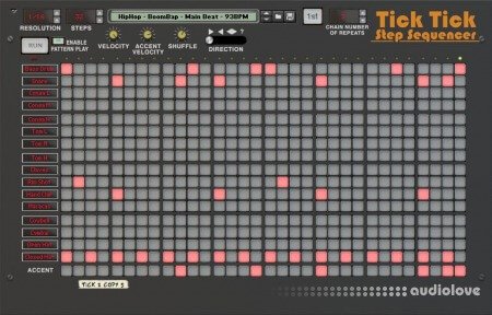 Reason RE Josh Levy Tick Tick Step Sequencer