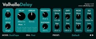 Valhalla DSP Valhalla Delay