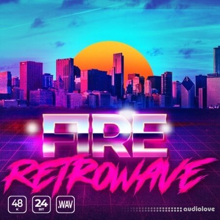 Epic Stock Media Fire Retrowave