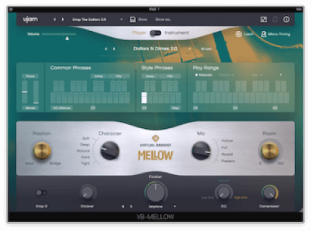 UJAM Virtual Bassist MELLOW