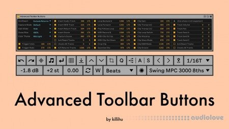 killihu Advanced Toolbar Buttons Plugin for Ableton Live