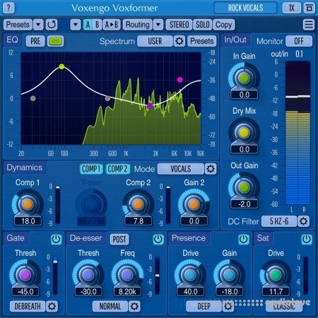 Voxengo Voxformer Multi-Effect Vocal Plugin