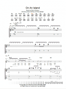 David Gilmour On an Island (Guitar TAB)