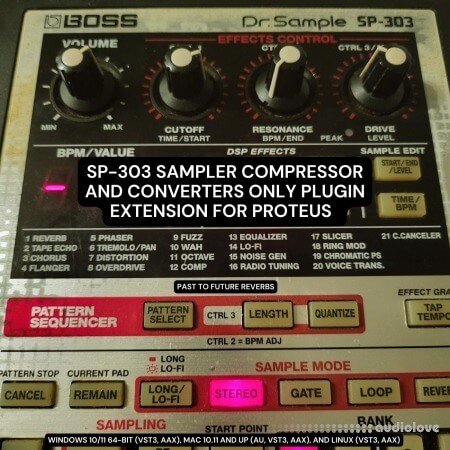 PastToFutureReverbs SP-303 Sampler Compressor Plugin Extension for Proteus!