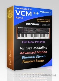 Creative Spiral Voice Component Modeling (VCM) Patch Bank Volume 2 Prophet Rev 2