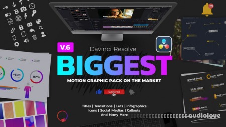 Videohive Graphics Pack for Davinci Resolve