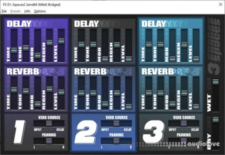 HALLEY LABS 3spaces2 delay/reverb vst3 plugin