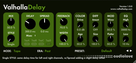 Valhalla DSP Valhalla Delay