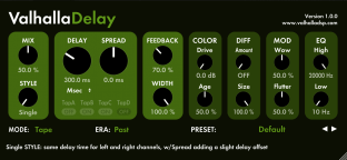 Valhalla DSP Valhalla Delay