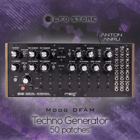 LFO Store Moog DFAM Techno Generator (50 Patches by Anton Anru)