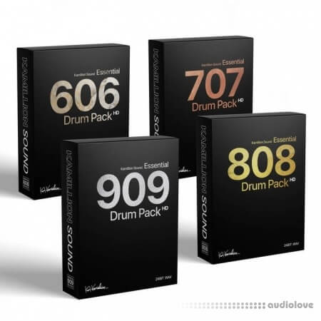 Kamillion Sound KS Essential 606, 707, 808, 909 Drum Pack Bundle