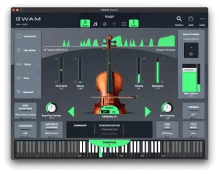 Audio Modeling SWAM Viola 3