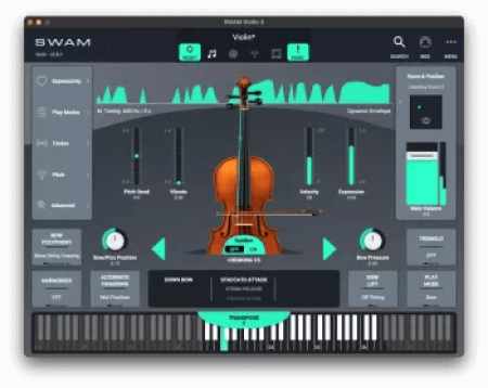 Audio Modeling SWAM Violin 3