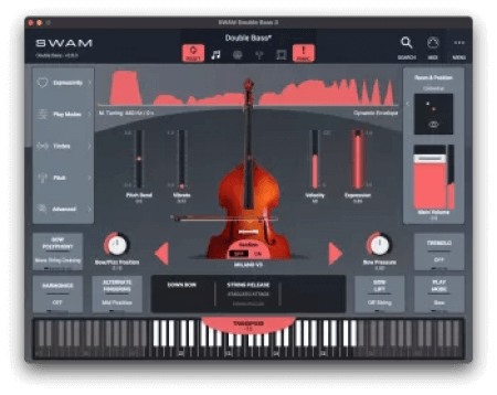 Audio Modeling SWAM Double Bass 3