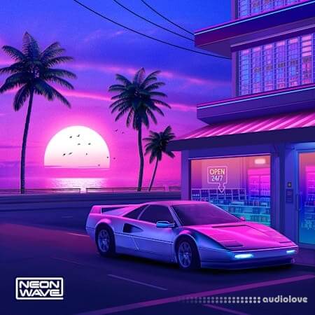 Neon Wave Electric Sunset - Synthetic Anthems