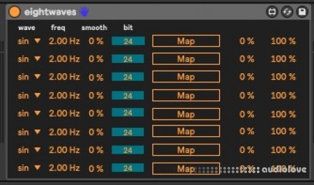 phritz LFO Eight a useful mappable LFO device