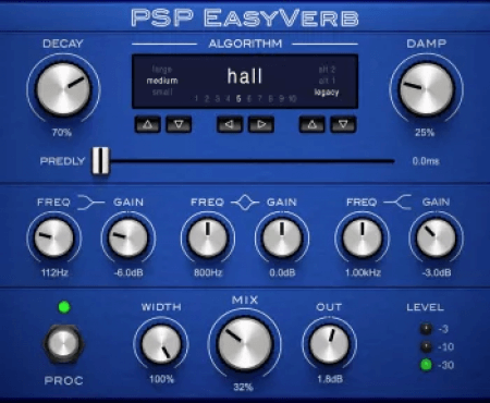 PSPaudioware PSP EasyVerb