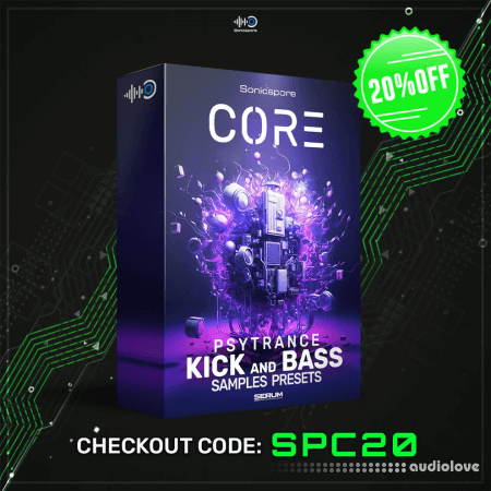 Sonicspore CORE Psytrance Kick and Bass