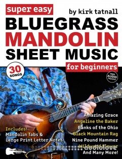 Super Easy Bluegrass Mandolin Sheet Music for Beginners